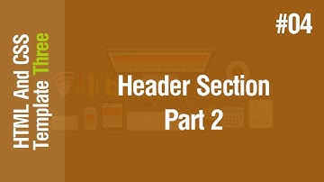 [Arabic] HTML & CSS Template Three 2021 - #04 - Header Section Part 2