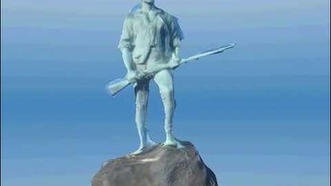 Lexington Minuteman Statue 3D model (123D catch)
