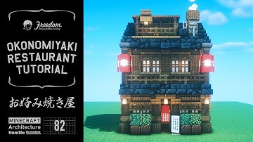 Minecraft Tutorial | Real Architect Builds an Okonomiyaki (Japanese Pancake) Restaurant #82