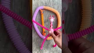 Pop Tubes Animal Characters for Satisfying Fun #shorts #fidget #relaxingsounds #toys #funnyshorts