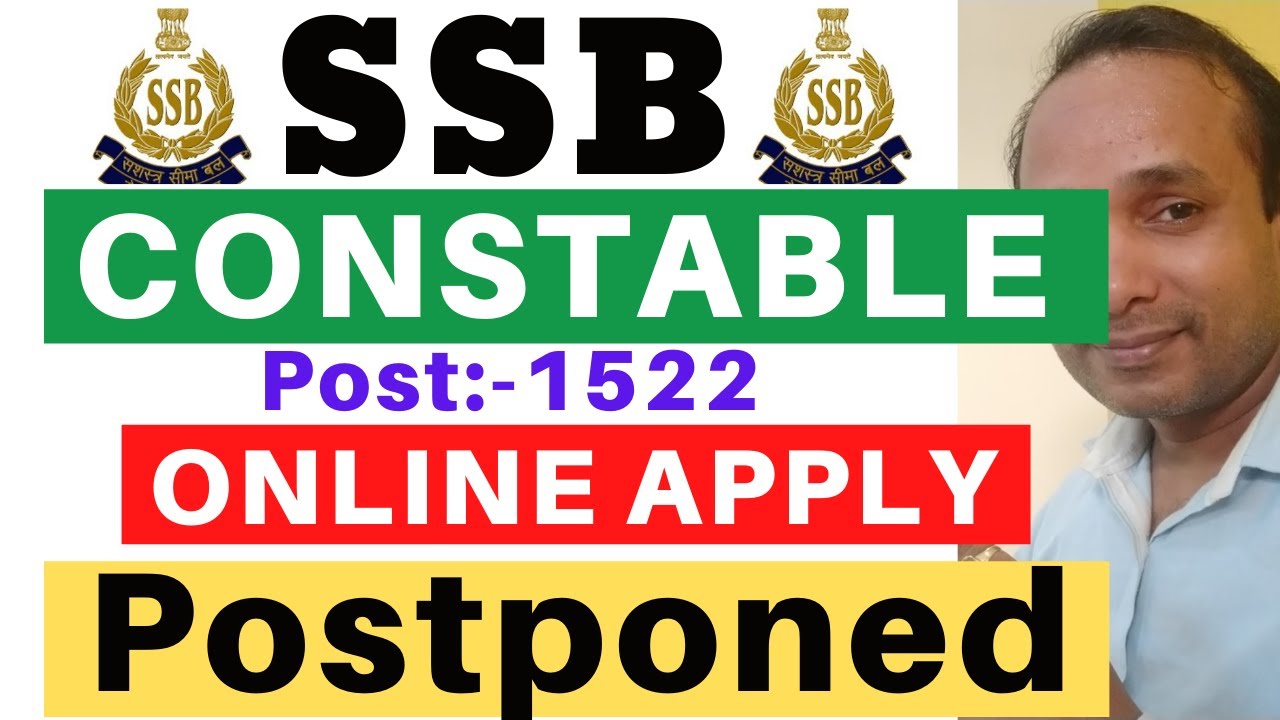 SSB Constable Online apply Date | SSB Constable Safaiwala Online apply Date | SSB Constable 2020