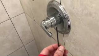 Fix leaky shower head with a stuck handle