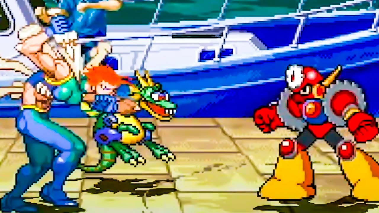 Super Marvel vs. Capcom: Eternity of Heroes (PC) - Marrow vs. Metal Man AI FIGHT Gameplay