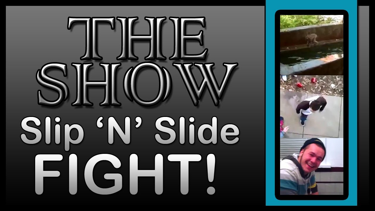 Slide Fight THE SHOW - Slip 'n' Slide Fight! - YouTube