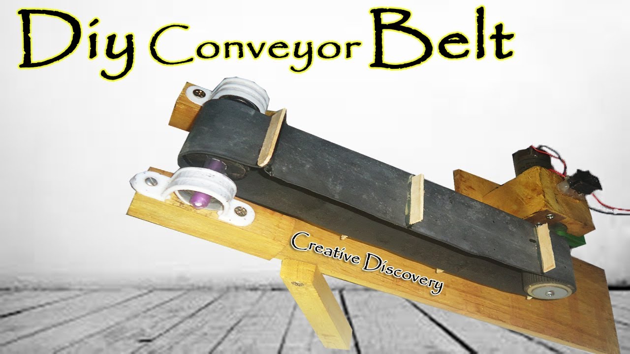 How to Make a Mini Conveyor Belt | Simple Conveyor AT Home ...