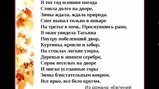 СТИХ А. С. ПУШКИН В,,ТОТ ГОД ОСЕННЯЯ ПОГОДА\