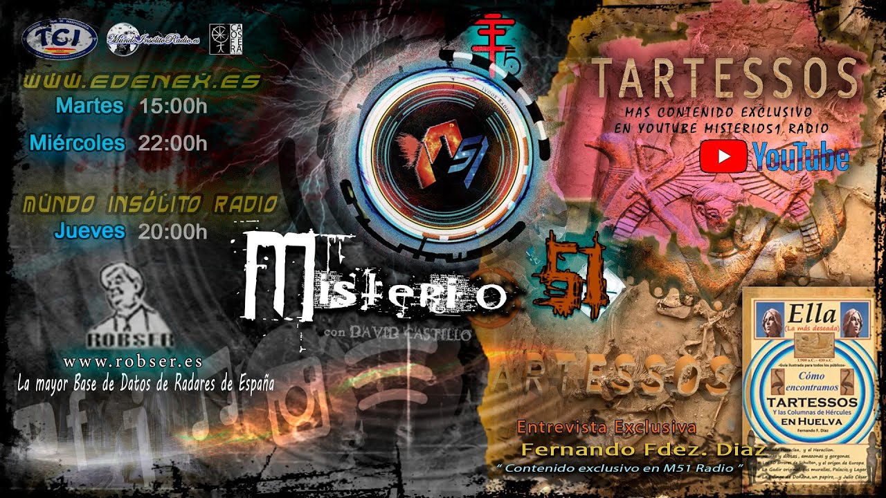 Misterio51 Radio - Tartessos,Atlantes, Encontrada su Capital en España.