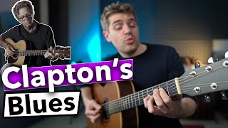 Eric Clapton's Simple Acoustic Blues in E ... chords