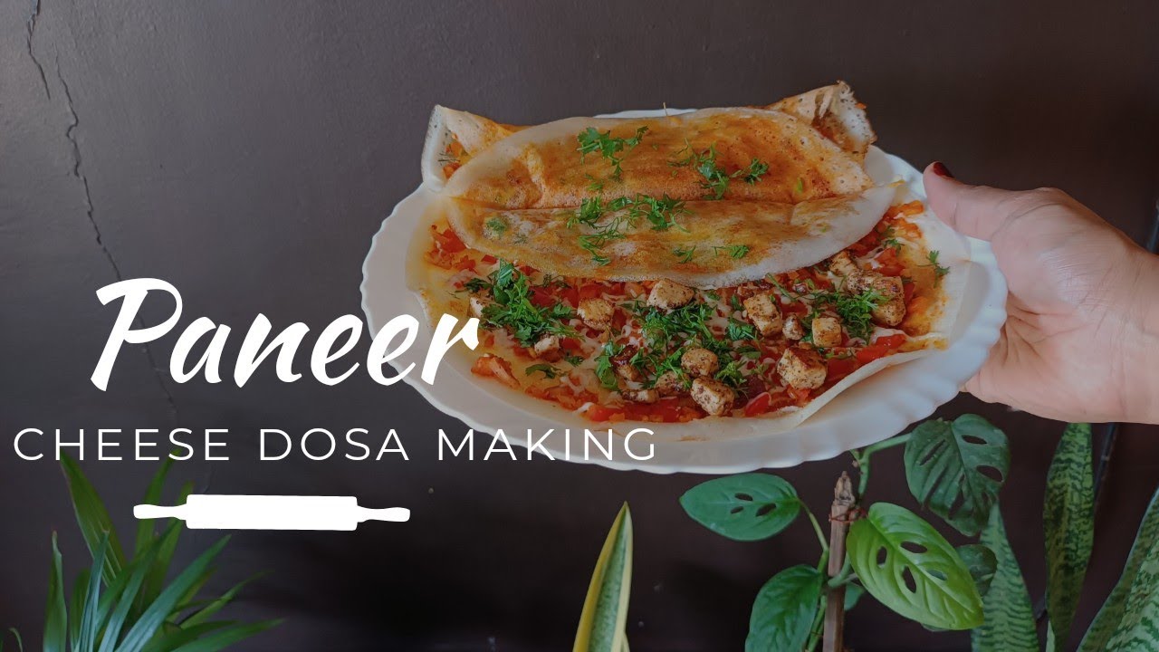 paneer cheese dosa making easy and quick food vlog YouTube