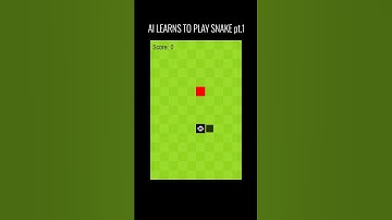 AI Learns To Play Snake pt.1 #ai #snake #machinelearning #artificialintelligence