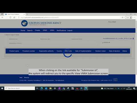 Union Product Database: how to view VNRAs submissions (MAH)