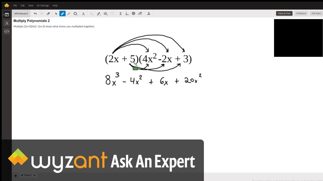 Multiplying a binomial by a trinomial - YouTube