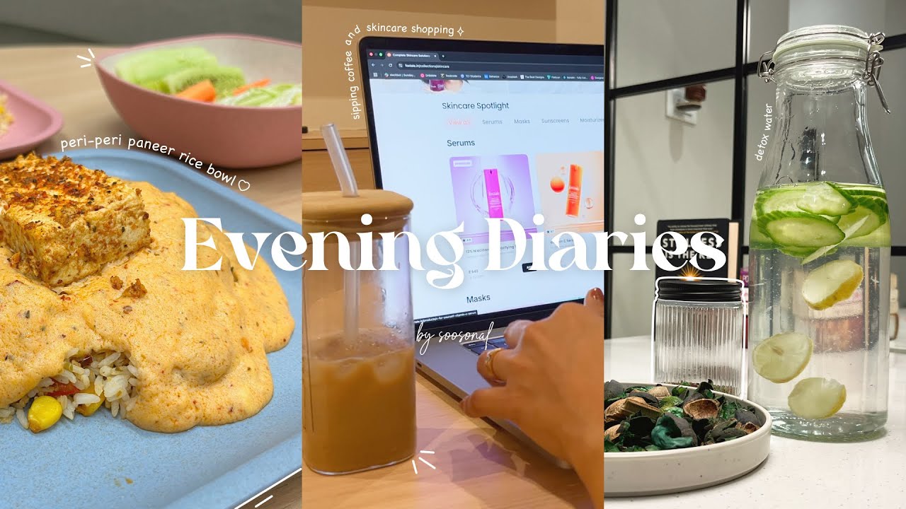 A day in my life 🌸  | Evening Diaries 🍃 | Aesthetic ASMR vlog | Cooking at home 🍚