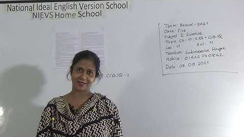 Class: Five, Subject: Elementary Science (Lecture- 11), Topic: Ch-11: S/Q+C/B/Q