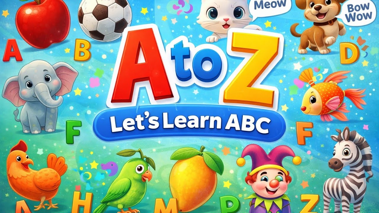 A to Z Alphabet Song for Kids 🎵 | ABC Phonics Song | Learn English ...