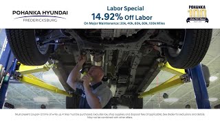 Pohanka Hyundai Fredericksburg Labor Service Special Fredericksburg VA