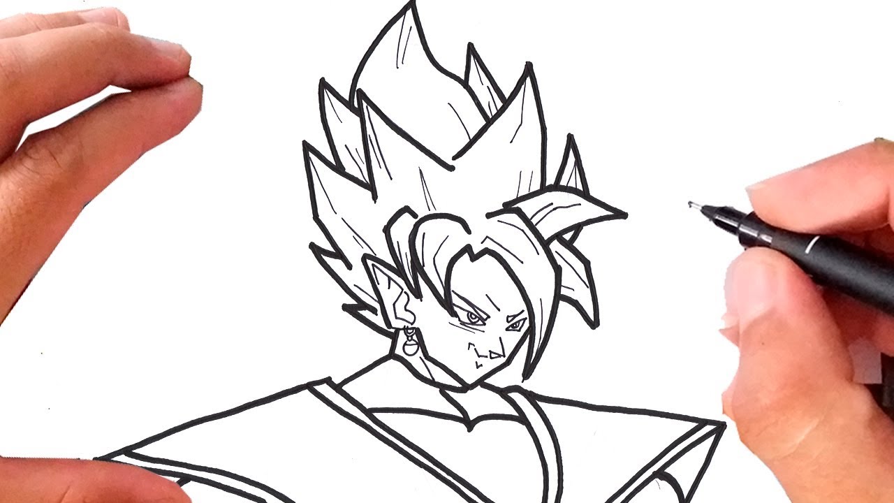 Como desenhar o Goku Black (Dragon Ball Super) 