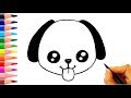 Çok Kolay Köpek Çizimi - How To Draw a Dog (Puppy)