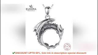 Eudora Real 925 Sterling Silver Cool Dragon Neckalce Temperament Personality Dragon Pendant Fashion