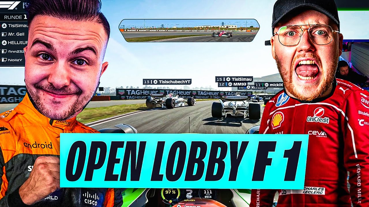 KOMPLETTE ESKALATION 😂 FORMEL 1 OPEN LOBBY mit ZARBEX, TISI & CUTTERLUKAS 🏎️