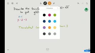 Describe Transformations With Square Root Function