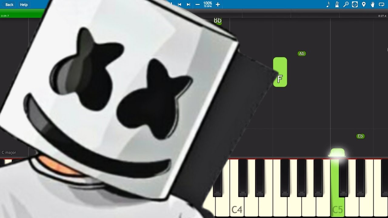 Marshmello ft. Roddy Ricch - Project Dreams - Piano Tutorial