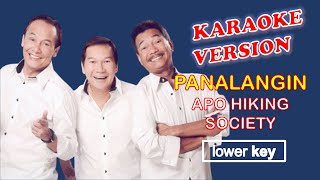 PANALANGIN by Apo Hiking Society - Karaoke Version, Lower Key