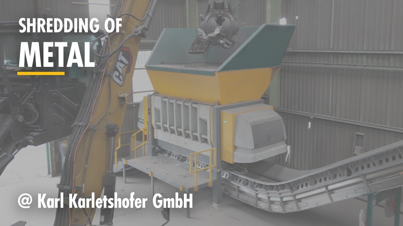 Metal shredding with UNTHA shredder