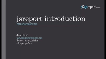jsreport introduction