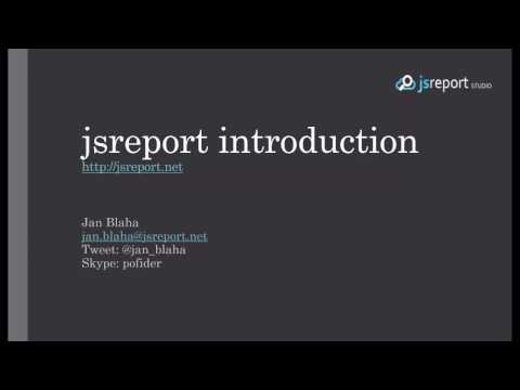 jsreport introduction