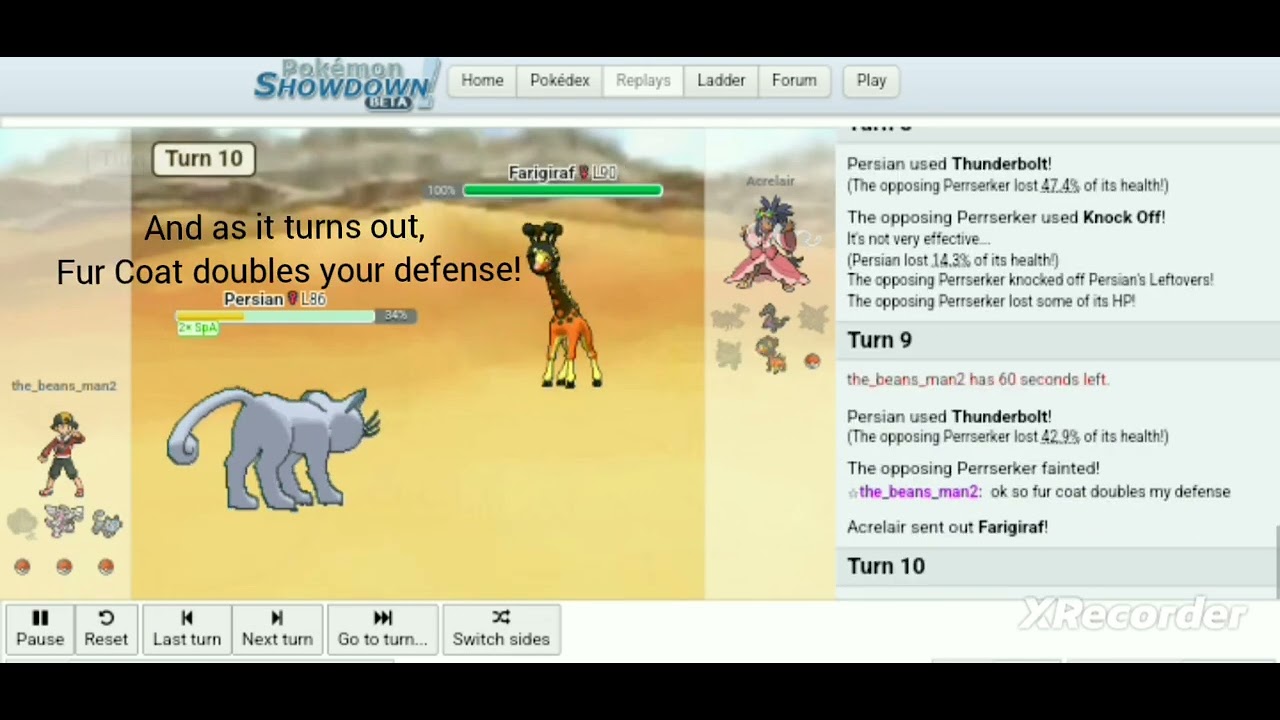I swept someone with Alolan Persian | Pokémon Showdown