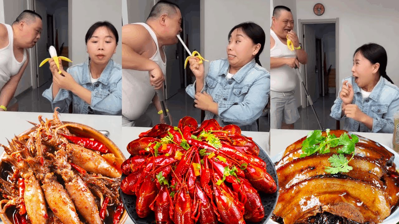 This time, my foolish husband will never dare to steal my food again!