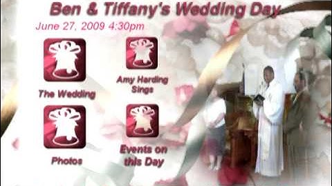 Ben and Tiffany DVD Architect 5.0 Wedding Menu (Demo)
