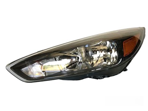 Фара Ford Focus mk3 2015-2018 ліва галоген, темна F1EZ-13008-GZ, видео 1