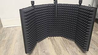 AxcessAbles - Recording Studio Microphone - Half Dome Isolation Shield with 6&quot; Pop Filter.