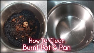 How To Clean a Burnt Pot/ Pan | Easy Hack to Clean Burnt Pots || #TipsyPixie