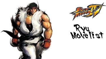 Street Fighter IV - Ryu Move List