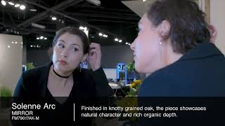 Solenne Arc Dresser &amp; Mirror | Modern Oak Bedroom Storage by Furniture of America