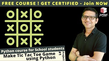 Tic-Tac-Toe Game using Python | Coding for kids | Python learning series