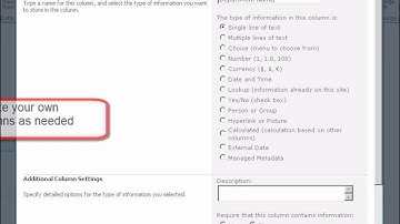 Creating a Custom list