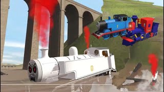 TIMOTHY SINK MUDDY PUDDLE! - CASEY JR AND THOMAS @ TIMOTHY WORLD! - TRAINZ RAILROAD SIMULATOR