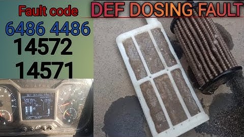 Tata bs6 4830 Fault Code 6486,14572,14571,4486 Daf Dosing fault डीएफ डोजिंग फोल्ड