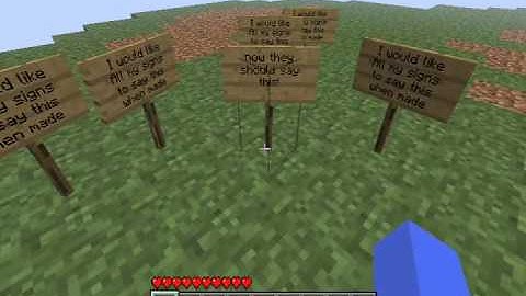 Sign Savior Minecraft Mod