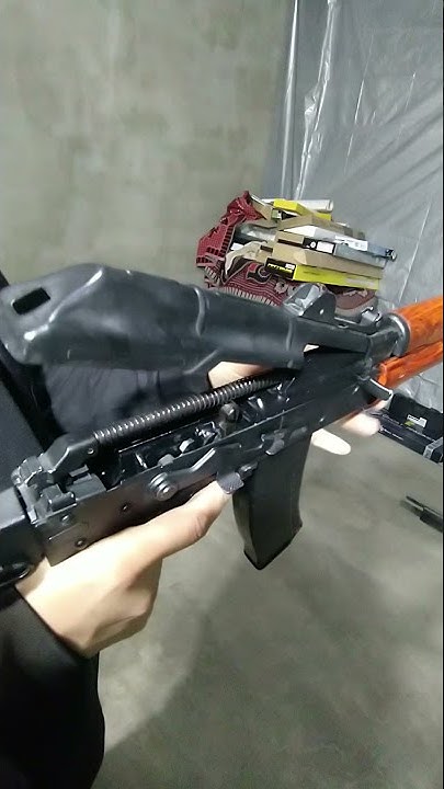 Страйкбольный АКС-74У. Работы системы газового Blowback. АКСУ без ...