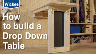How To Build A Wall Mounted Down Drop Table With Wickes You - Diy Wall Mounted Drop Down Laundry Folding Table