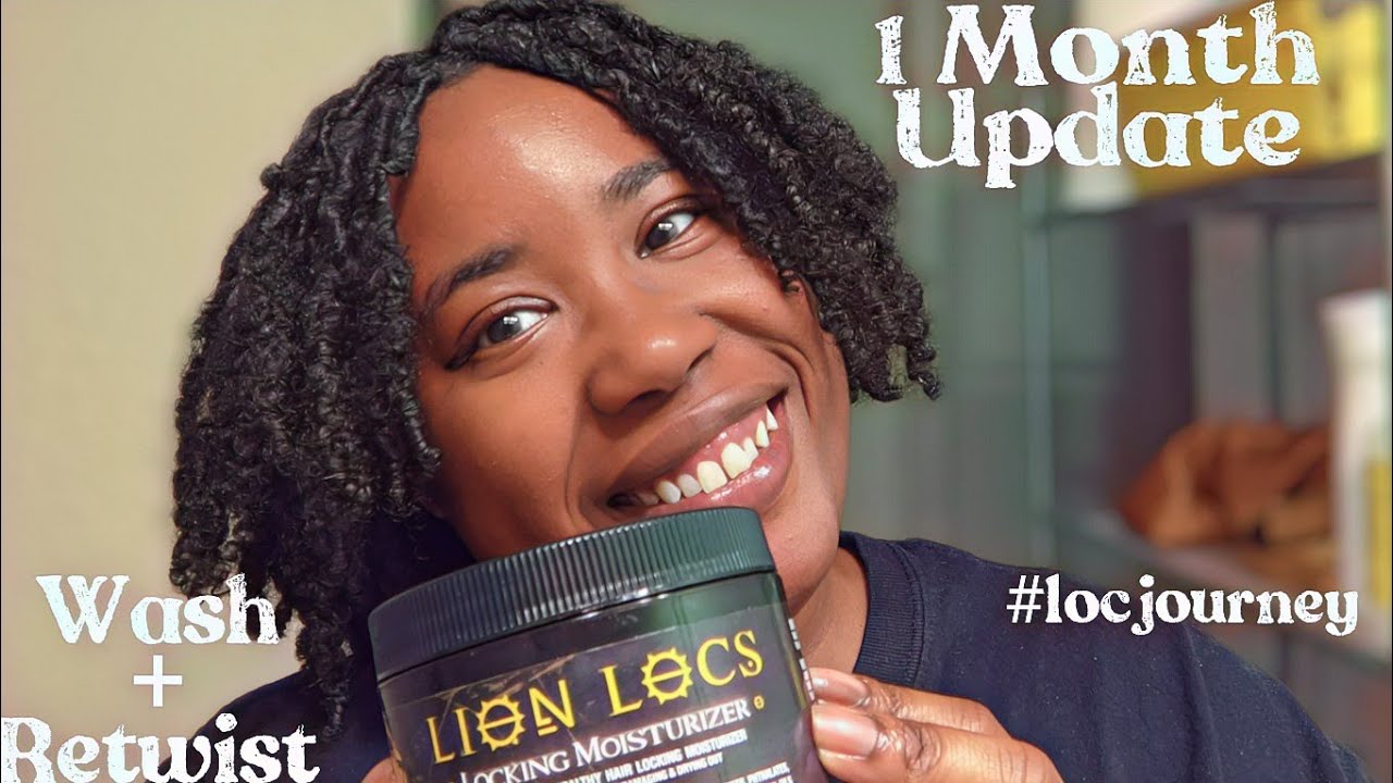First Loc Wash and Retwist 1 Month Loc Update Washing My Starter Locs