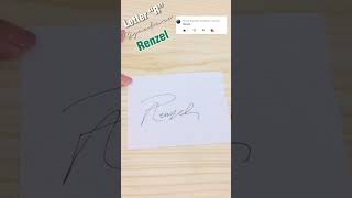 Letter R Signature / r signature/ Renzel #shorts #signature