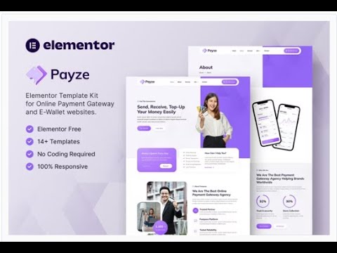 Payze – Online Payment Gateway & E-Wallet Elementor Kit 2.50 $ Only ...