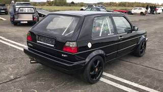 900+hp Turbo Gockel VW Golf Mk2 VR6 Turbo Test runs TTT Test & Tune 29.10.2016