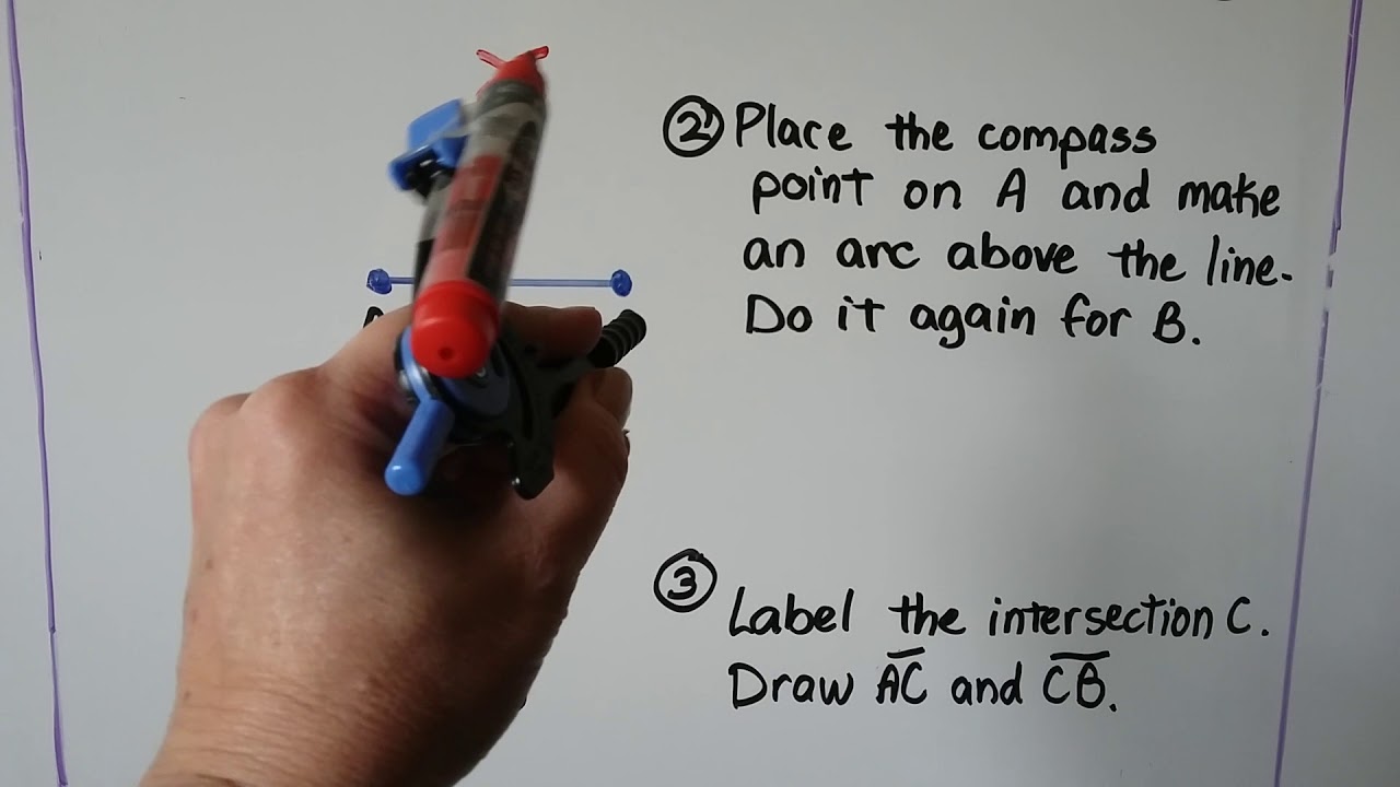 Geometry 4.2b, Construct an Equilateral triangle with a compass 